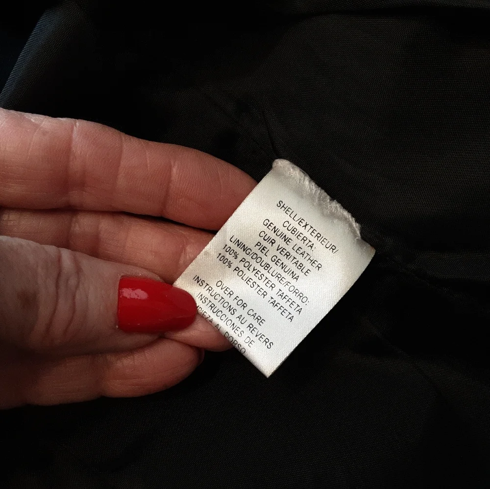 CASUAL CORNER ANNEX, BEAUTIFUL GENUINE BLACK LEATHER JACKET, SIZE SMALL - Picture 5 of 16